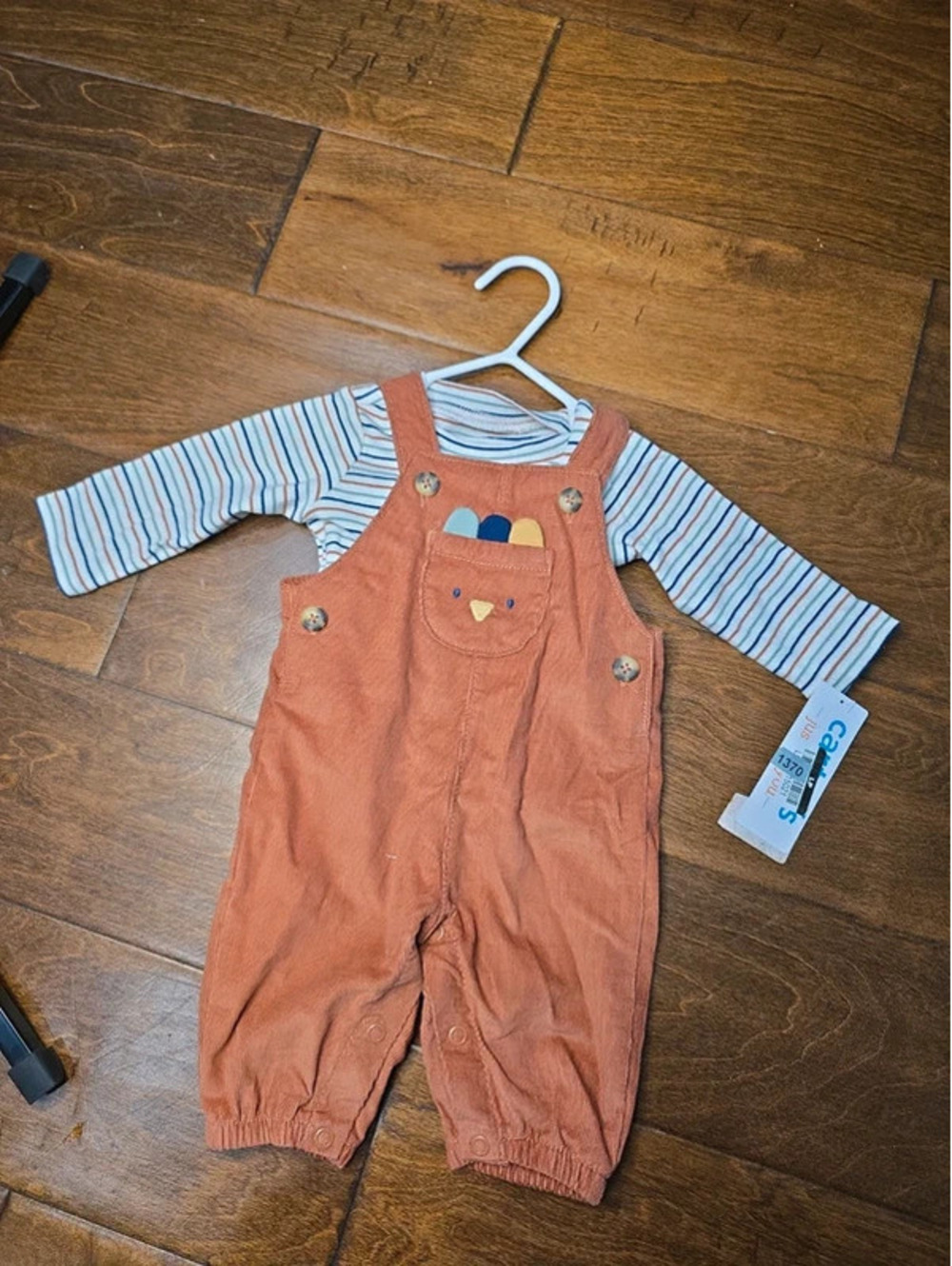 Newborn brand new thanksgiving overall outfit from carter's item 623G8
